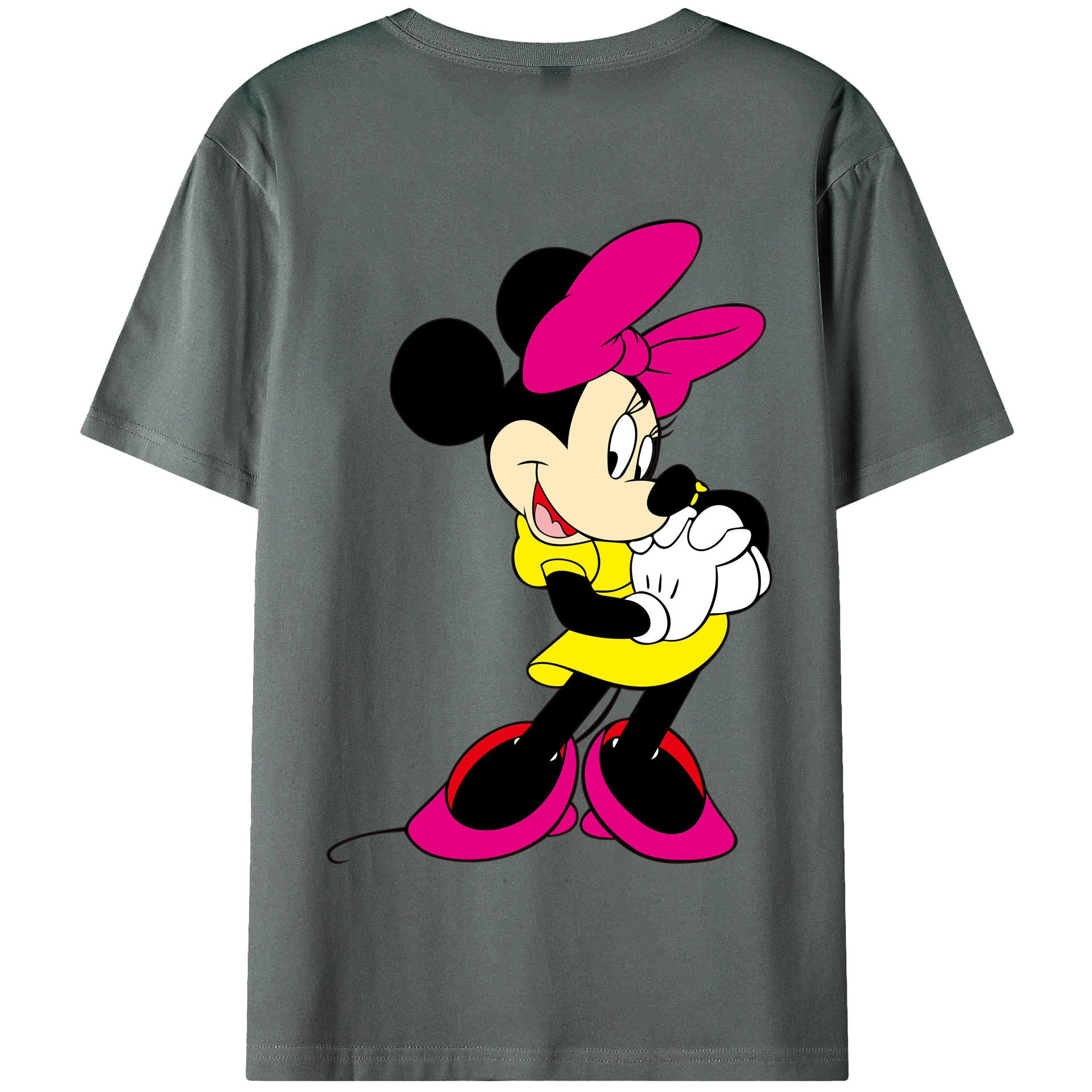 （画像用） ミッキーマウス Mickey Mouse 綿100％半袖Tシャツ（背面プリント）